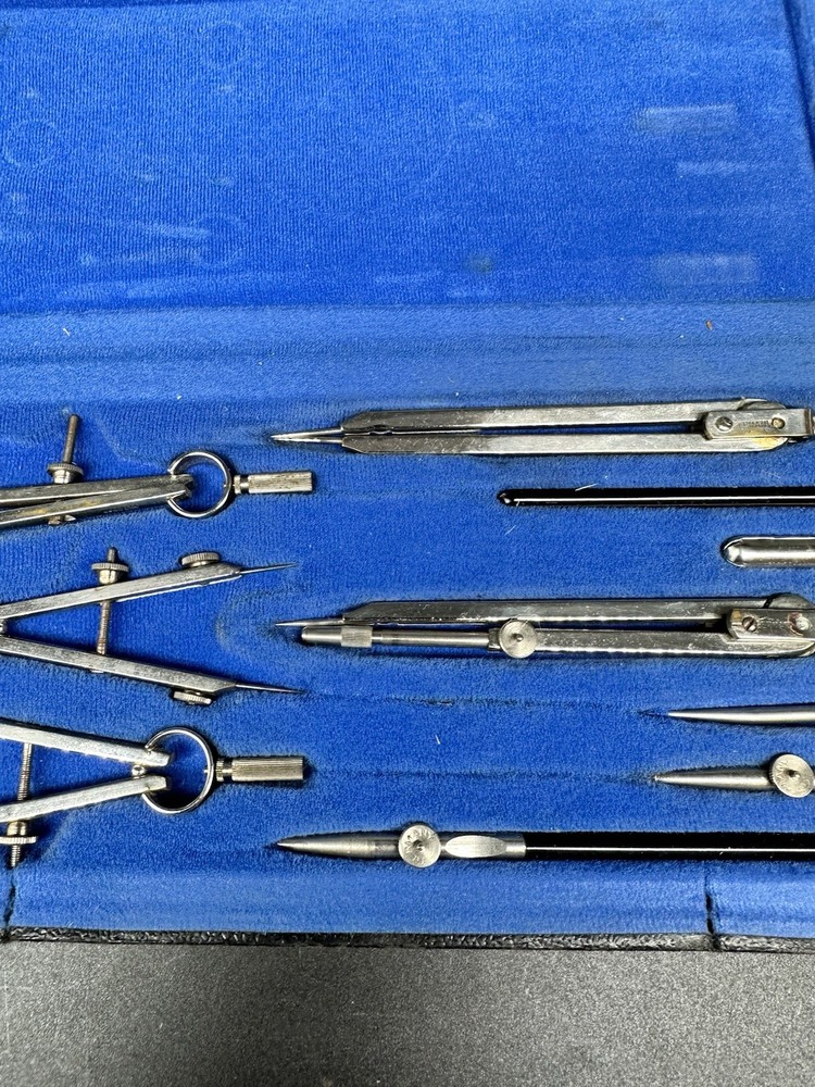 Grantley 4 Architect Box Draughtsman Drawing Tools Geometry Set Compass Engineer