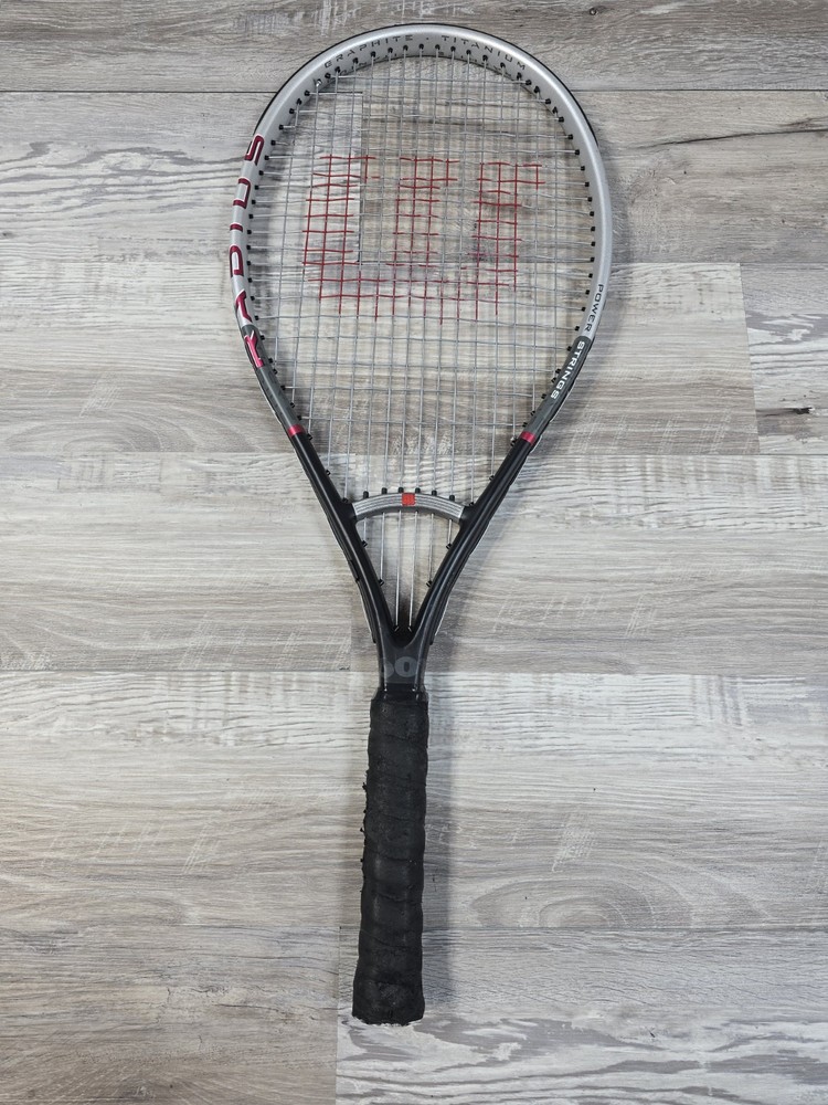 Wilson Radius Graphite Titanium Tennis Racket 4 3/8" Power Strings