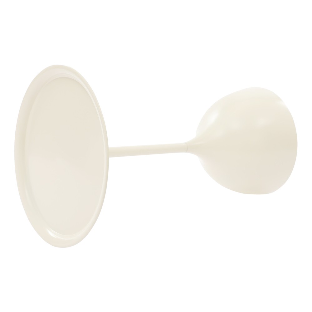 23.62in Height White Modern Side Table Round Side Table Round Bedside Table