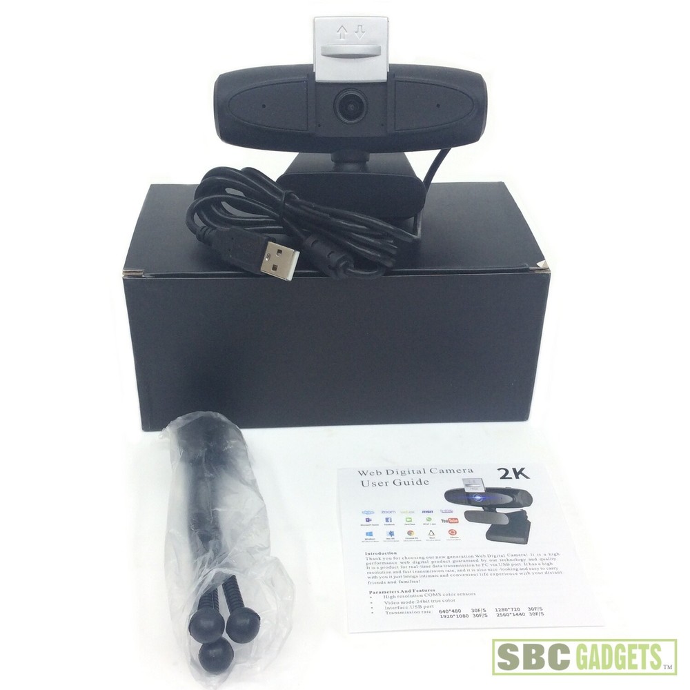 PPUSIN Web Digital Camera 2K Universal USB QHD WebCam