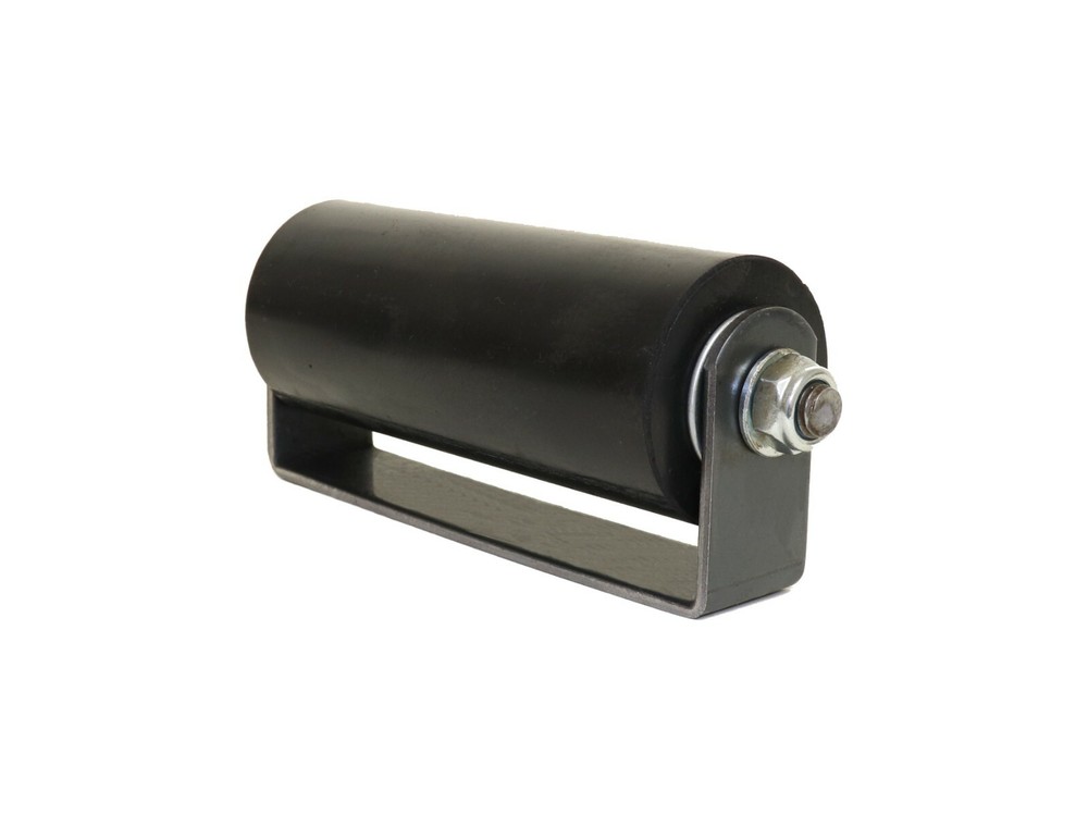 6" Sliding Gate Guide Roller Hard Rubber Roller With Removable Axle Bolt Pair