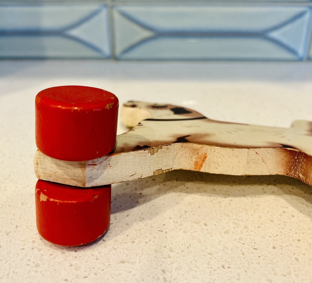 Antique Wooden LEGO pull toy (Very Rare)