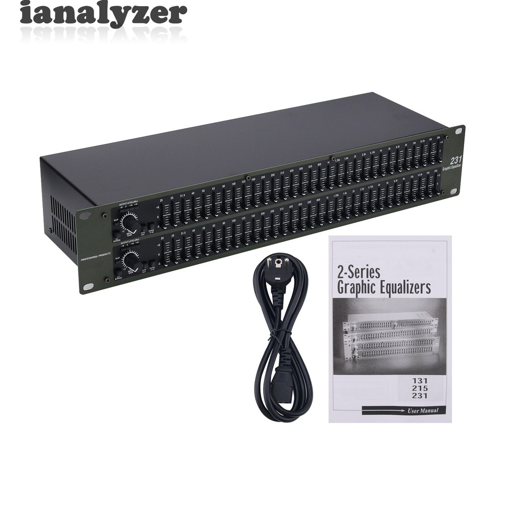 231 Dual 31 Segment Equalizer Professional Equalizer for Home KTV