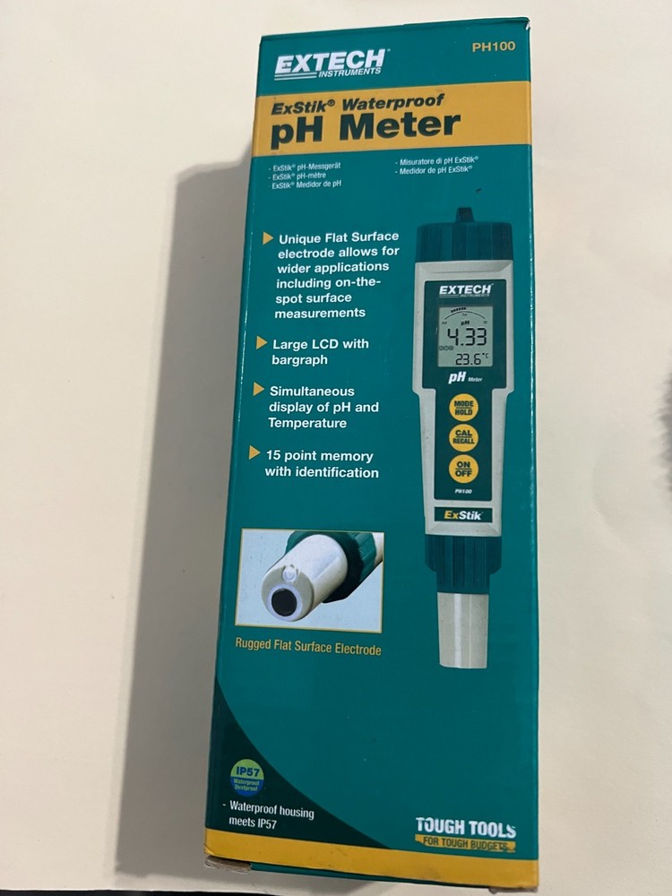 Extech ExStik PH100 Waterproof pH Meter FAST SHIP