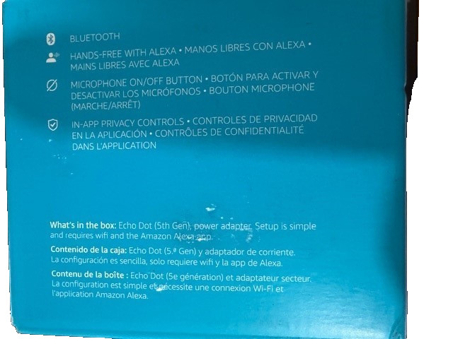 Echo Dot Smart Speaker, alexa - (New/Sealed)