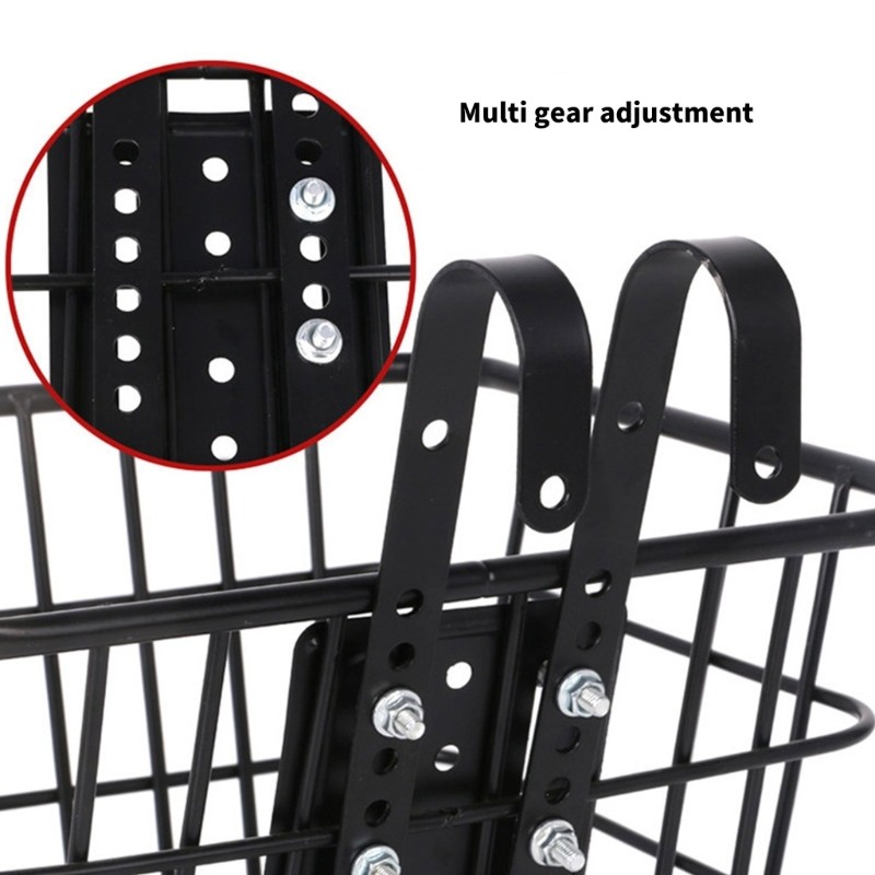 Metal Bike Front Basket Hook Wire Basket Hook Adjustable Hardware Hanging Hooks