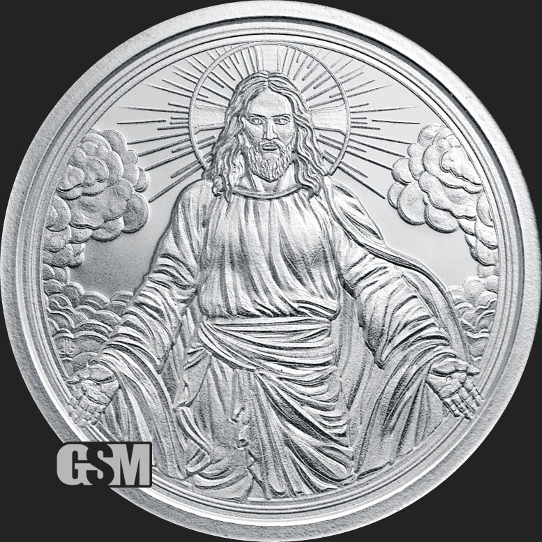 2025 - CHRIST IS COMING Silver Shield Silver Round Coin 1 oz .999 Fine Silver