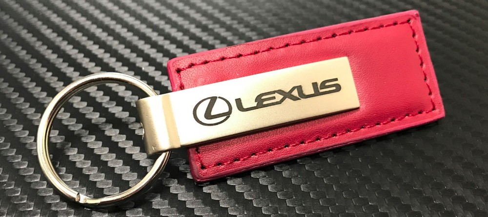 LEXUS RED LEATHER KEY CHAIN
