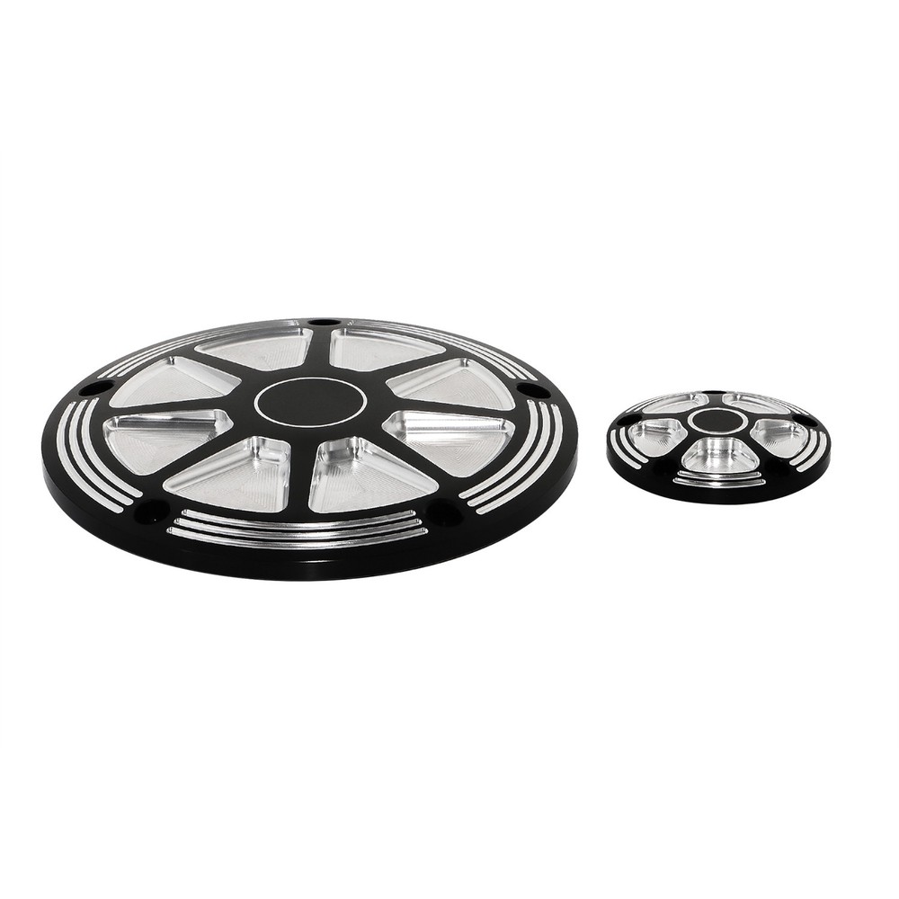 CNC Black Engine Derby Timing Points Cover For Harley Electra Glide Road King