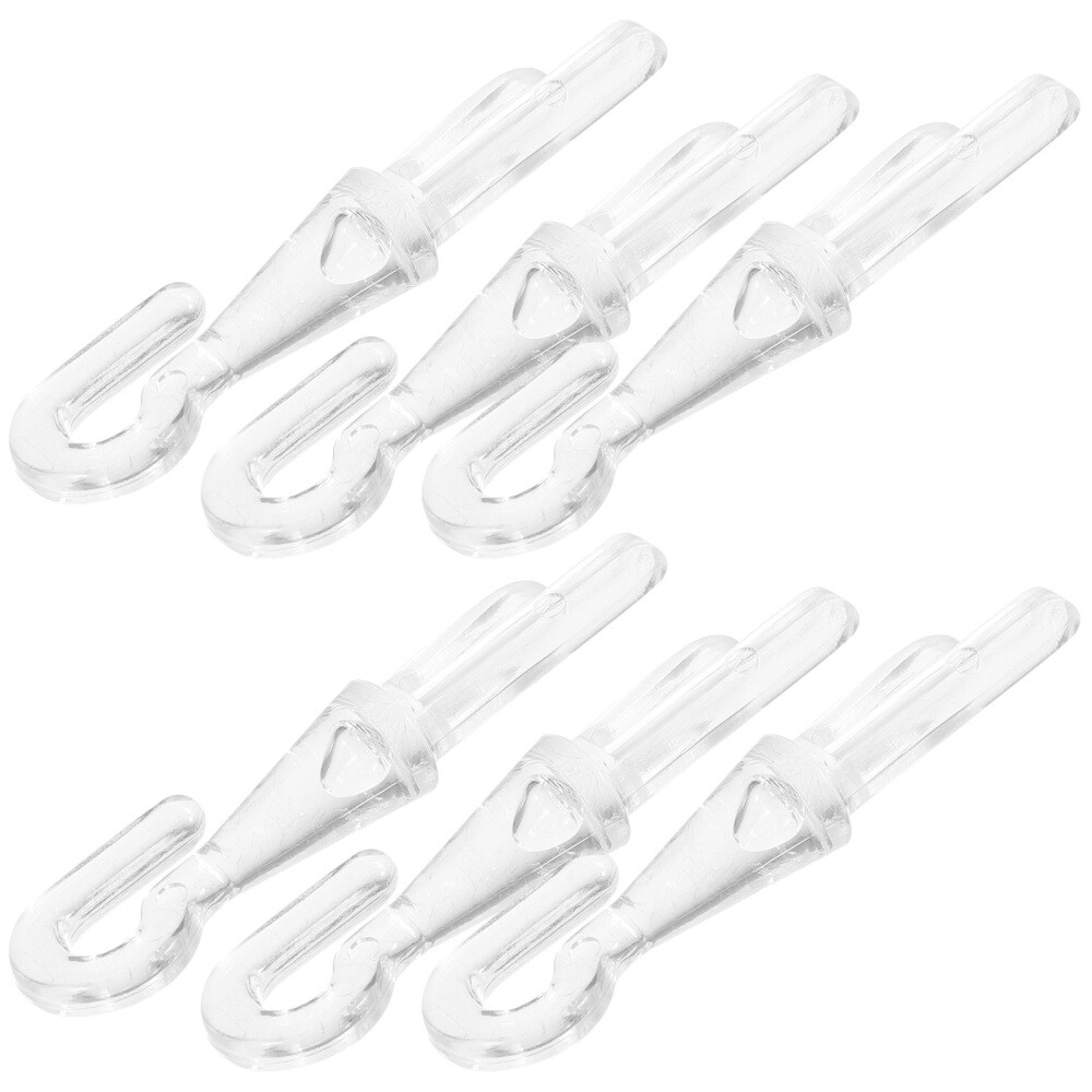6pcs Tip Fixing Hook Wand Hook Blinds Replacement Parts Vertical Blind Wand Hook