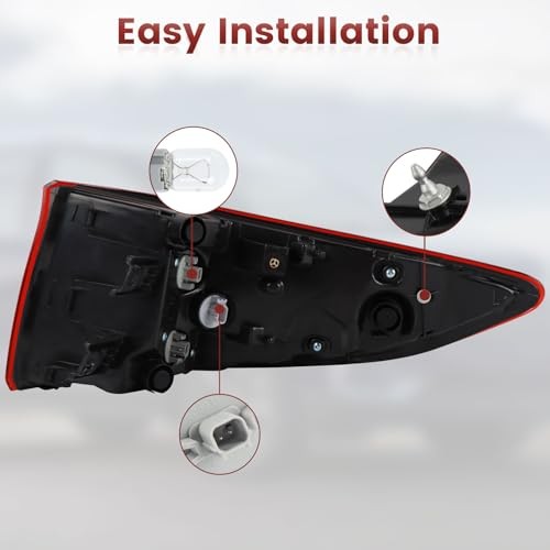 LED Tail lights Assembly Compatible with Honda Odyssey 2018 Outer Right Side