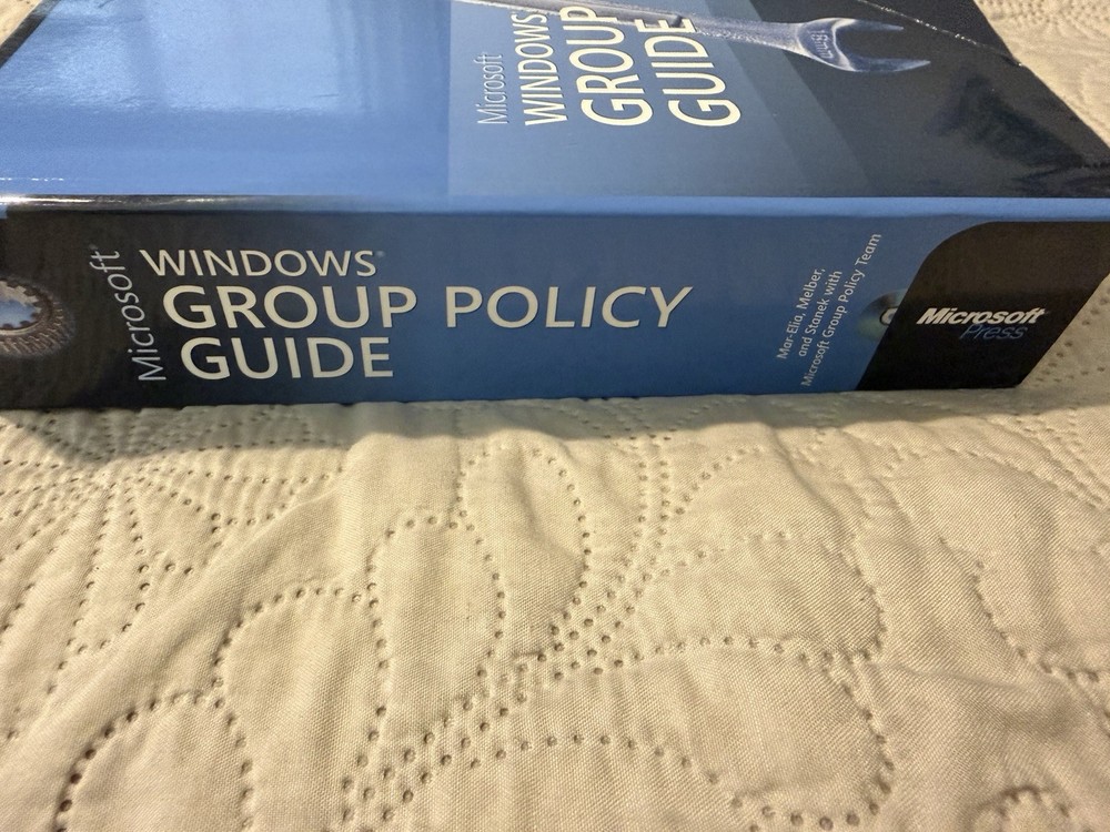 Microsoft® Windows® Group Policy Guide Paperback W/New CD Unopened Never Used
