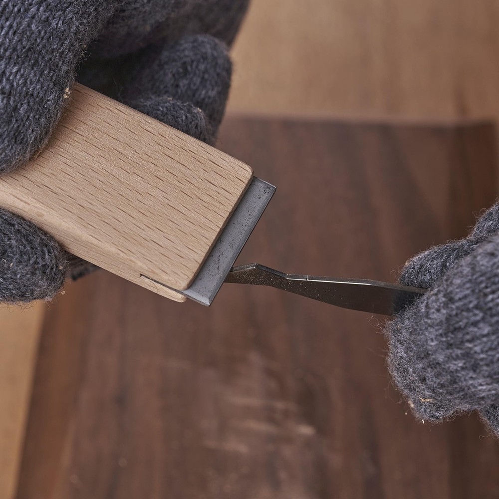 Cabinet Scraper Set & Burnisher Tool Multi-Shape Card Scraper Kit HTCSCS13 13pc