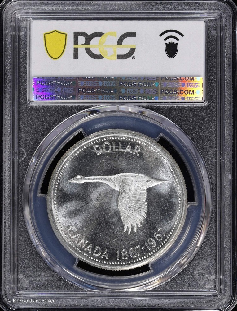 1967 Canada S$1 Silver PCGS MS 63