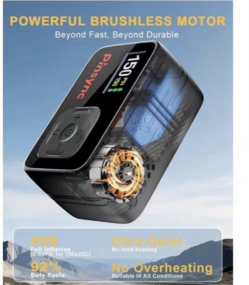Mini Electric Bike Pump