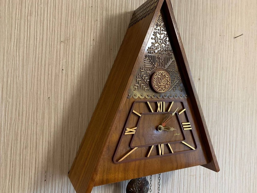 Soviet Vintage Cuckoo clock, USSR clock, Soviet working clock, Mechanical clock