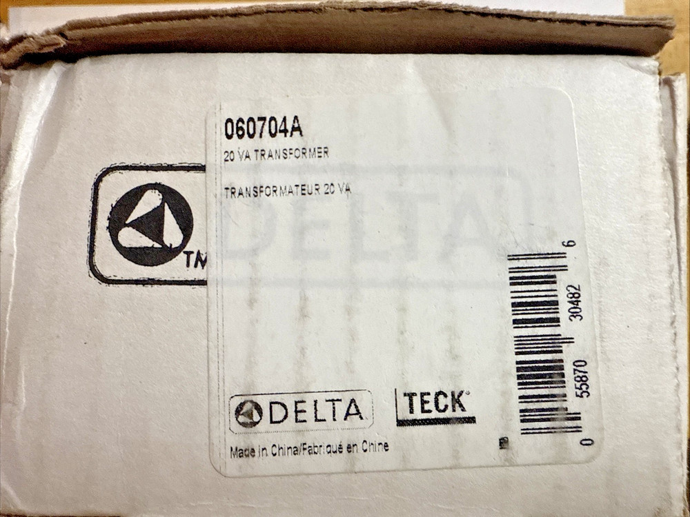 Delta Teck 060704A model : Teck BD2G -24v/20va transformer