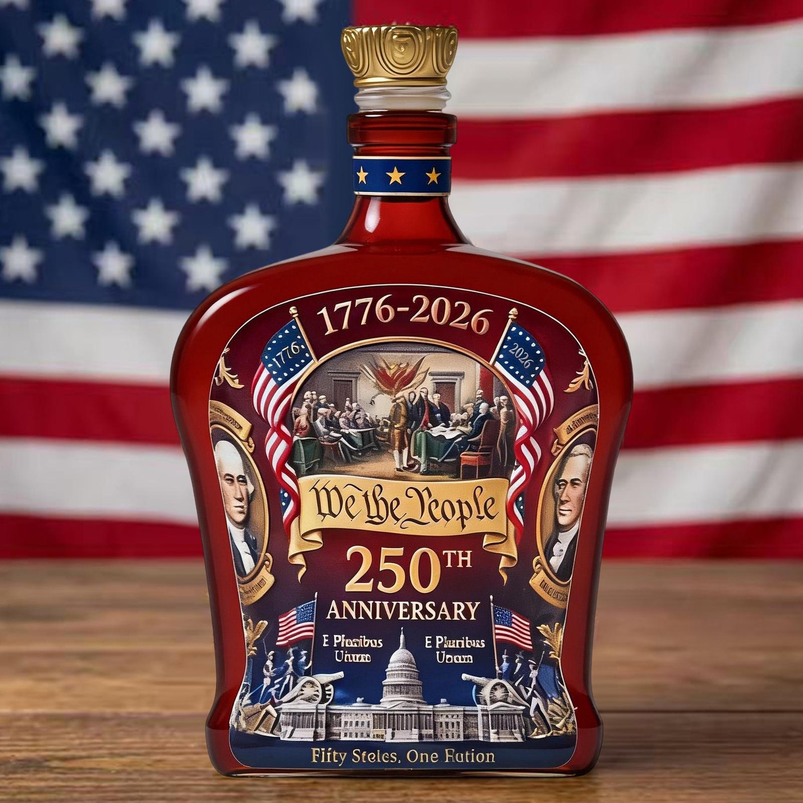 Whiskey Bottle America Us 250Th Anniversary We The People 2026 Whiskey Bottle