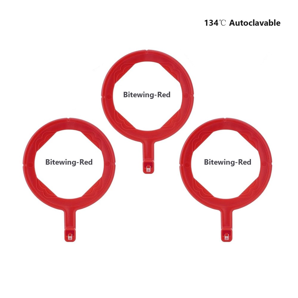 3 Bitewing X-ray Aiming Ring Color Coded XCP Style Red Positioning 3 Rings