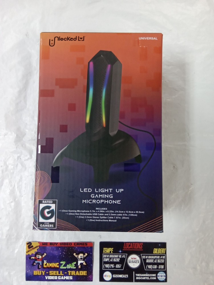 (OPEN BOX) Unlocked LED Light Up Gaming Microphone