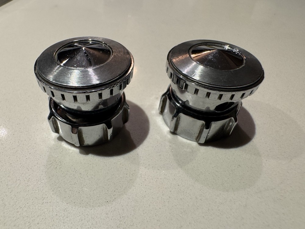 1953 1954  CADILLAC Radio Control Knobs Pair