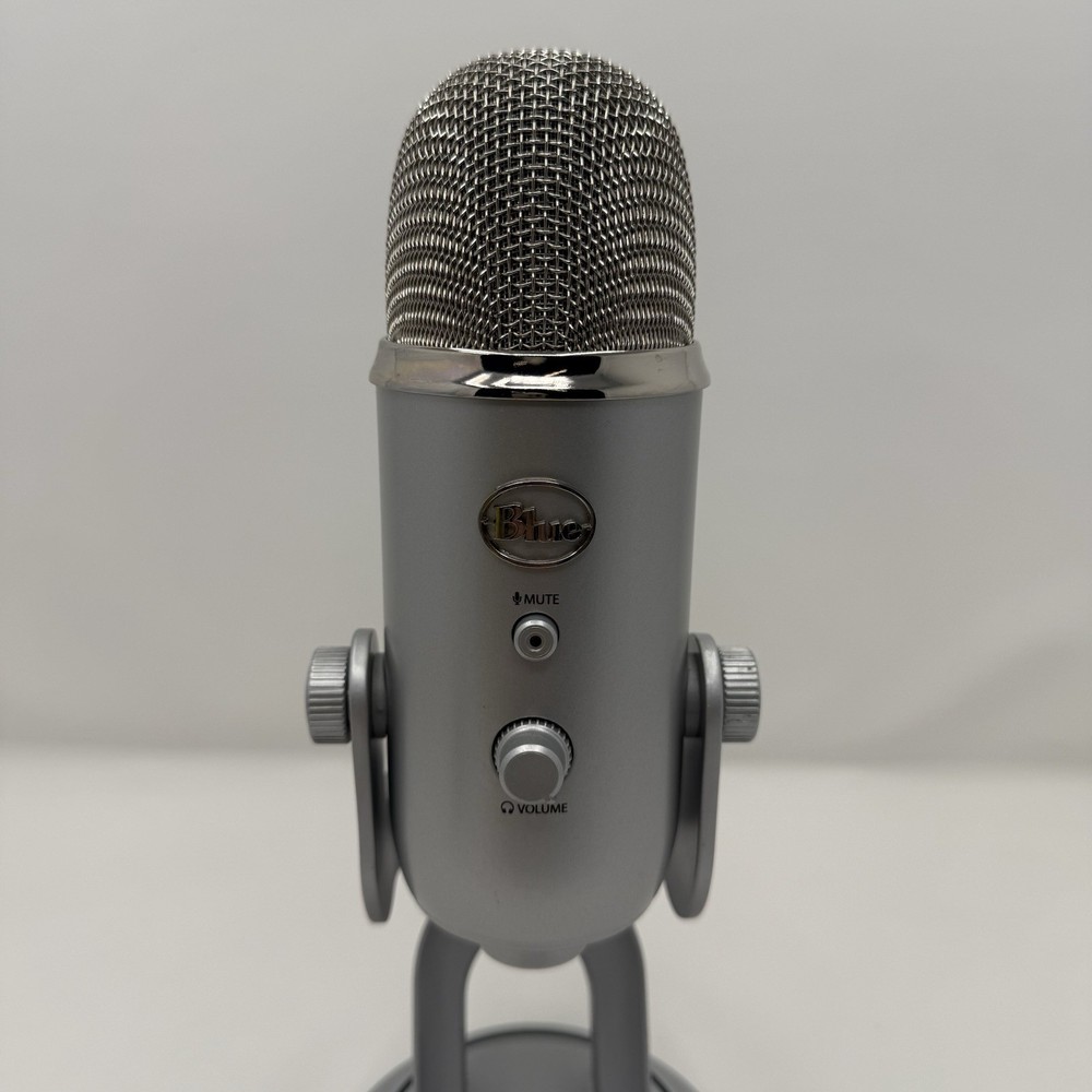 Blue Yeti Microphone Silver USB Professional High Definition Tested
