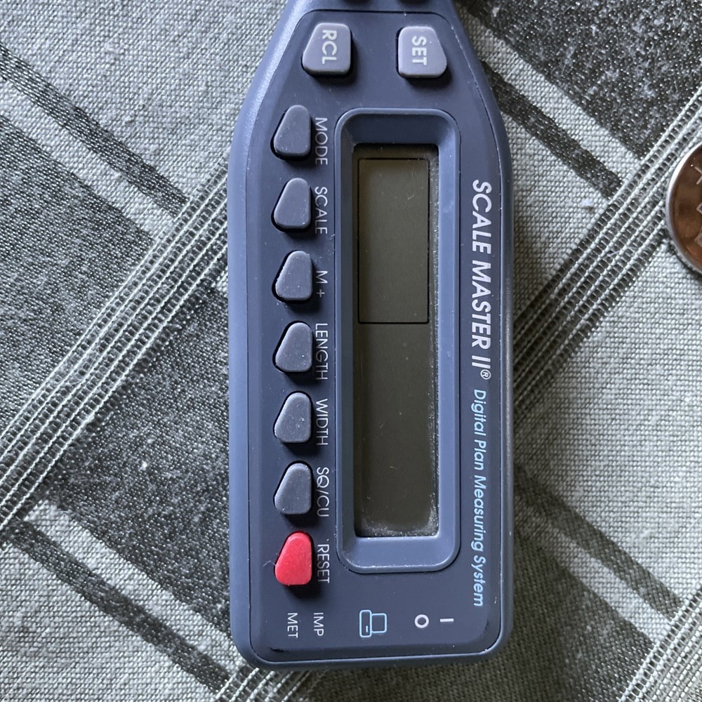 Scale Master 11 Multi-Scale Digital Plan Measure with Box & User's Guide 1995