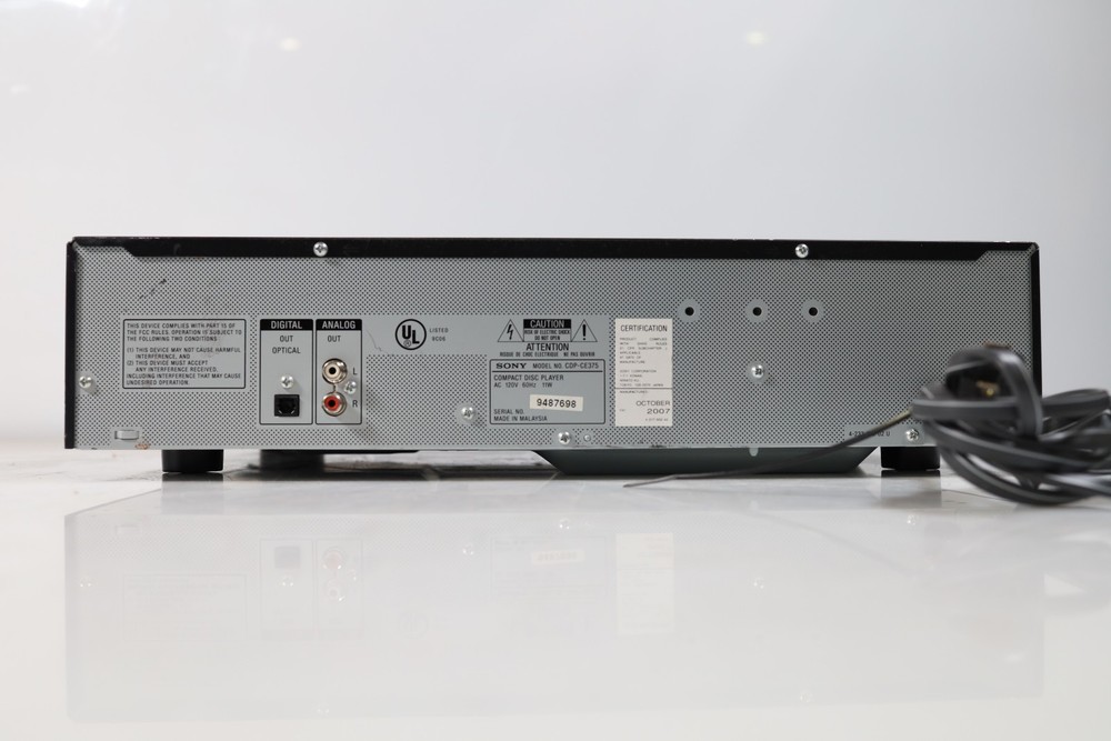 SONY CDP-CE375 5-Disc CD Changer Carousel Compact Disc Player