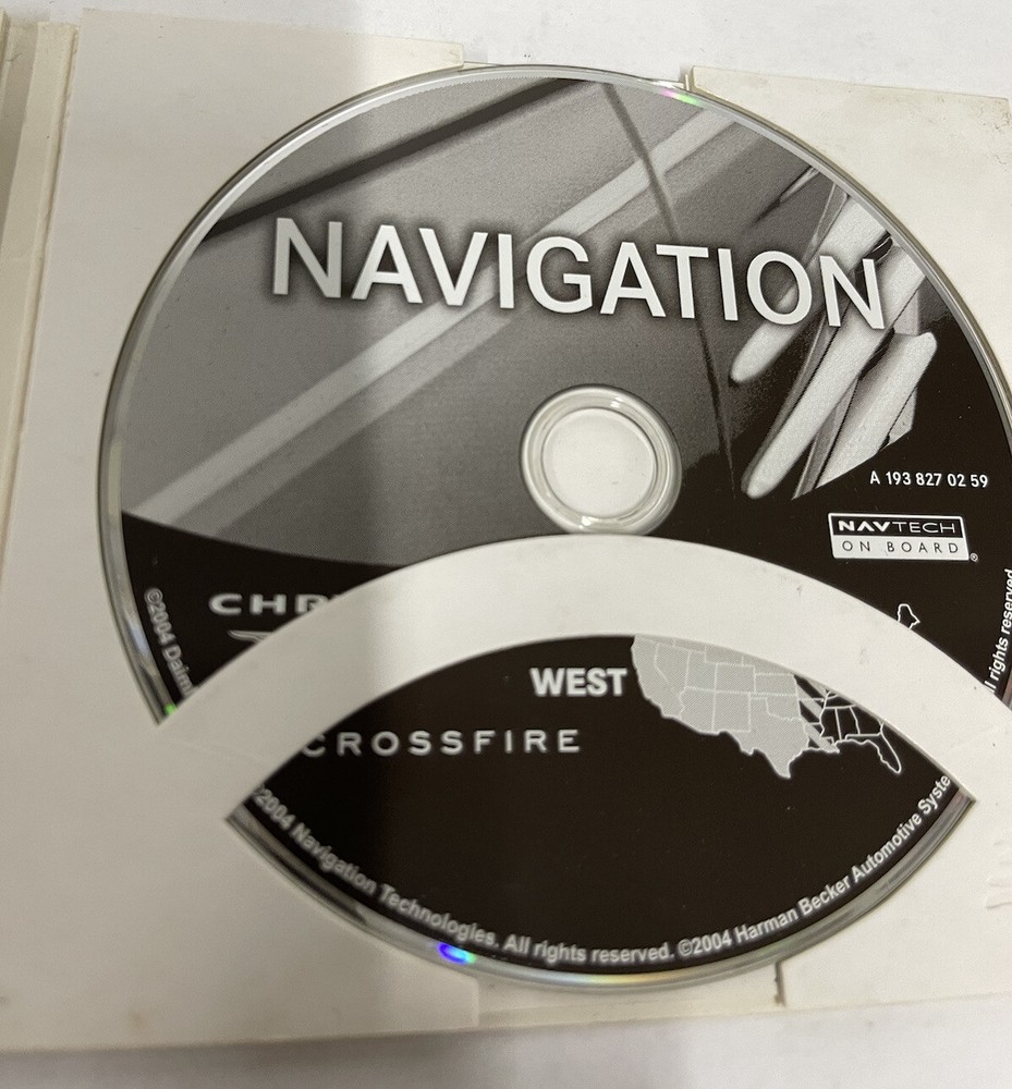 2005 CHRYSLER CROSSFIRE SRT6 DISK NAVIGATION NAV MAP WEST 1938270259