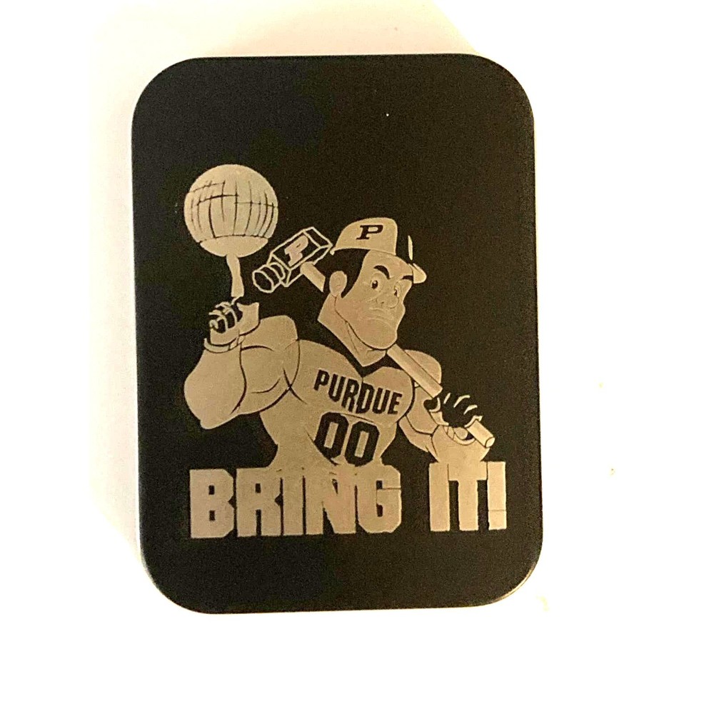 Purdue University Boiler Makers Lighter Black Mate with Case
