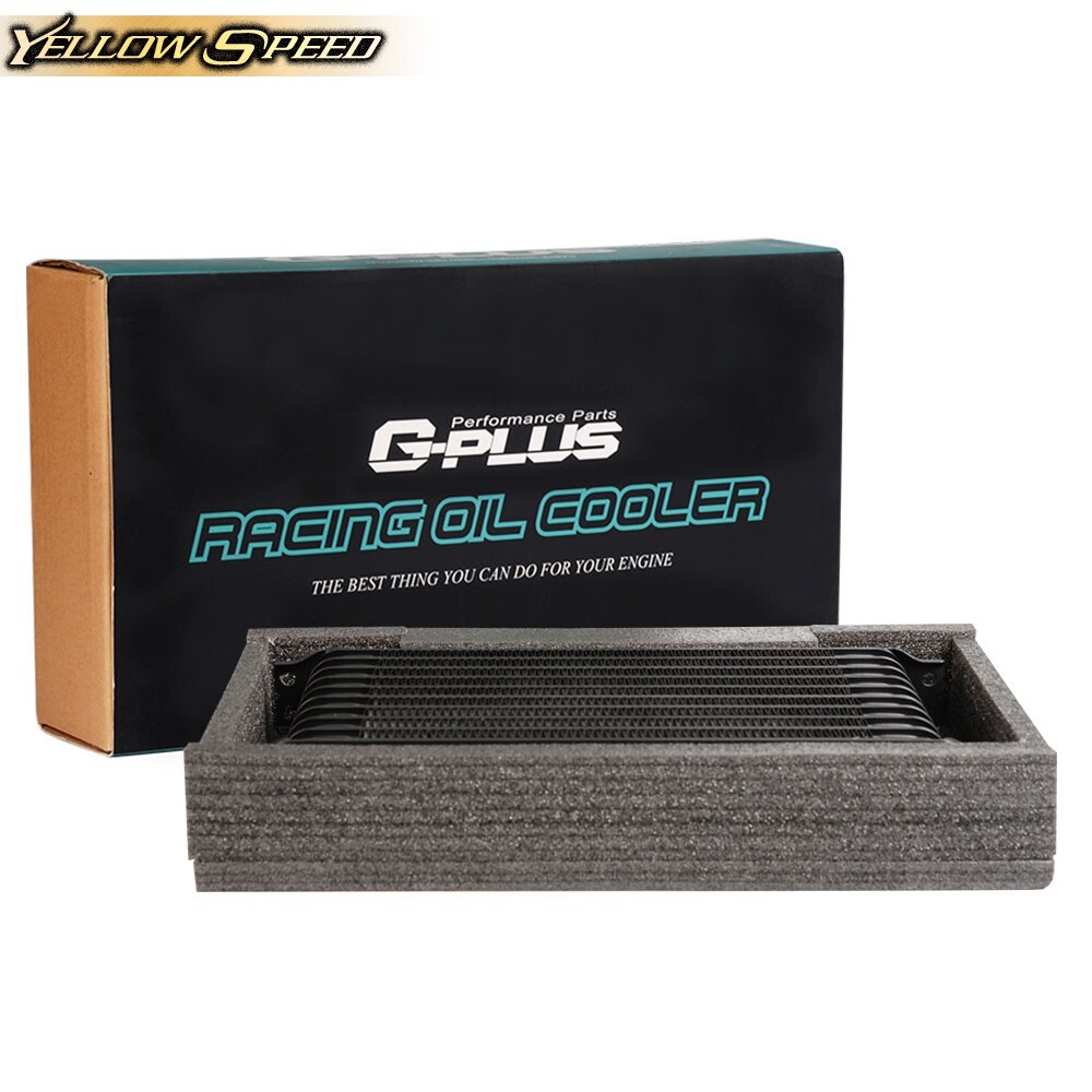 15 ROW 10AN FIT FOR UNIVERSAL TRANSMISSION OIL COOLER+7" FIXED COOLING FAN KIT