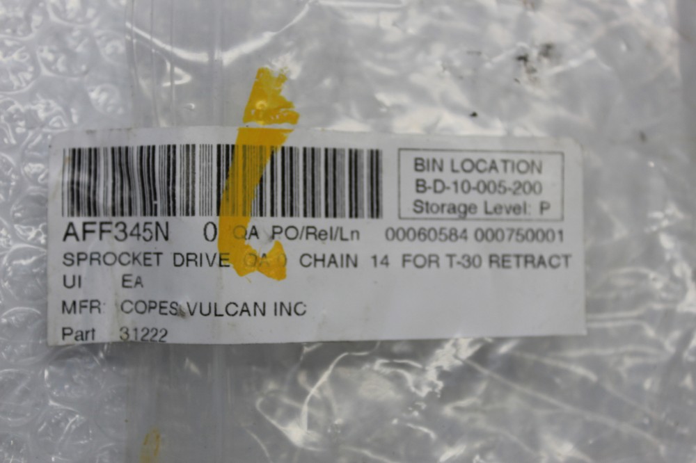 COPES VULCAN 31222 SPROCKET NSNP