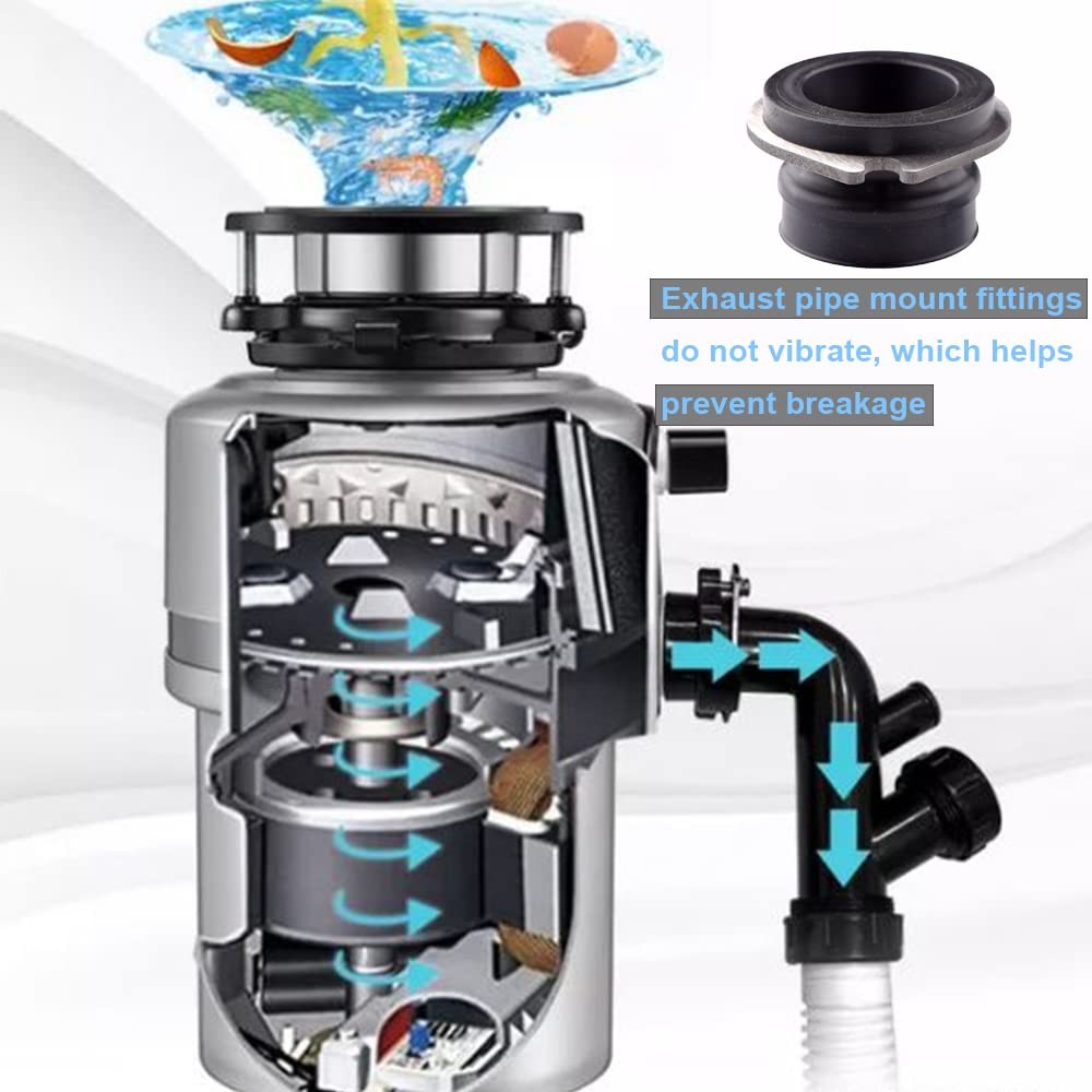 2 Pack Flex Coupler 75499 Garbage Disposal Replacement 0.5 inches, 2 PACK