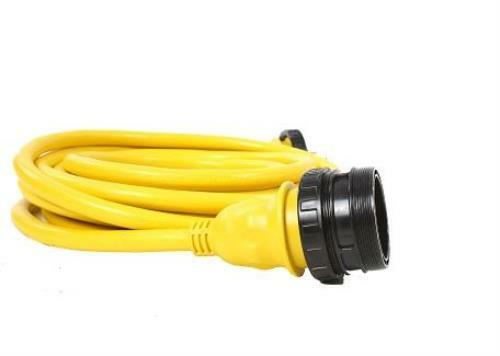 Amp Up Marine Cords 30A 125V Marine Shore Power Boat Cord Cable 50' Yellow 21315