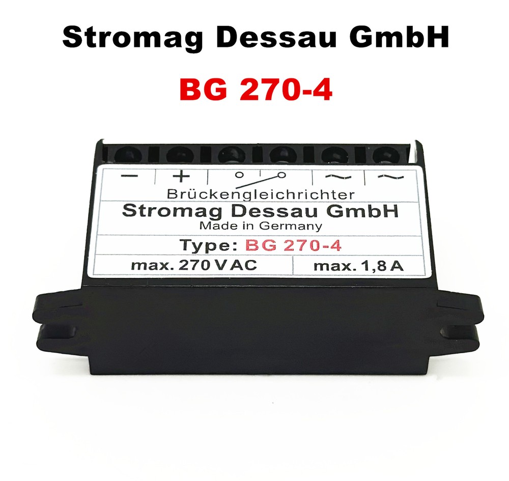 Stromag Dessau GmbH Type: BG 270-4 max.270VAC 1,8A Full-Wave rectifier module