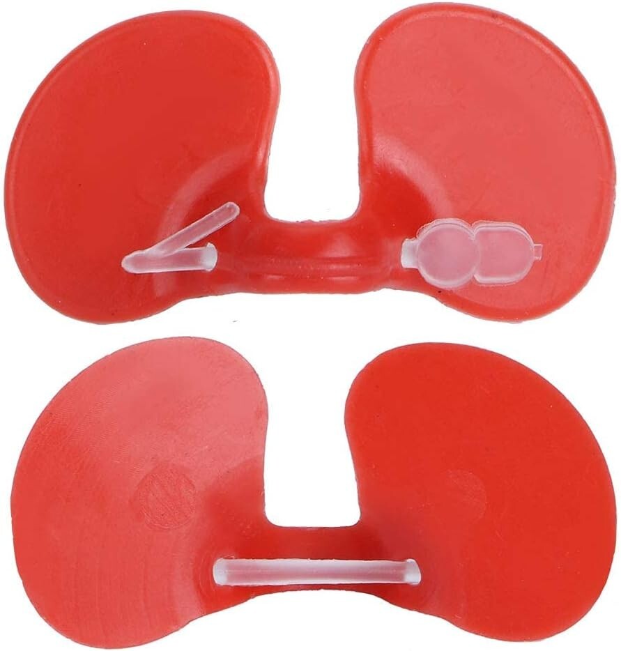 Red Plastic Chicken Eyes Glasses 10 Pack Avoid Hen Peck Each Other Chicken Farm