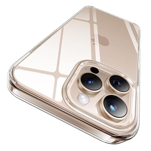 for iPhone 16 Pro Case Crystal Clear, [Never Yellow Technology] [12FT
