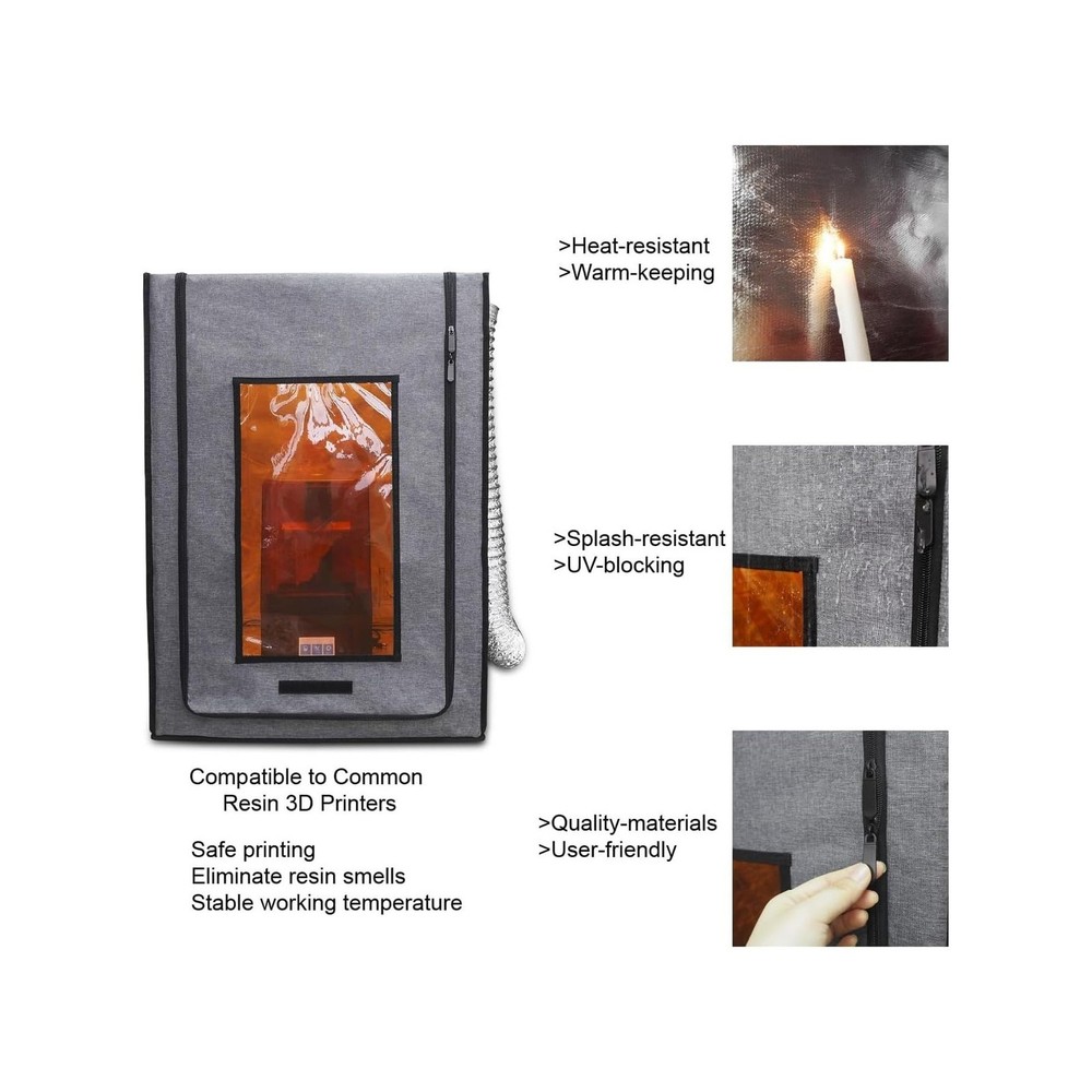 Multifunctional 3D Printer Enclosure w/Adjustable Ventilation Kit Eliminate O...
