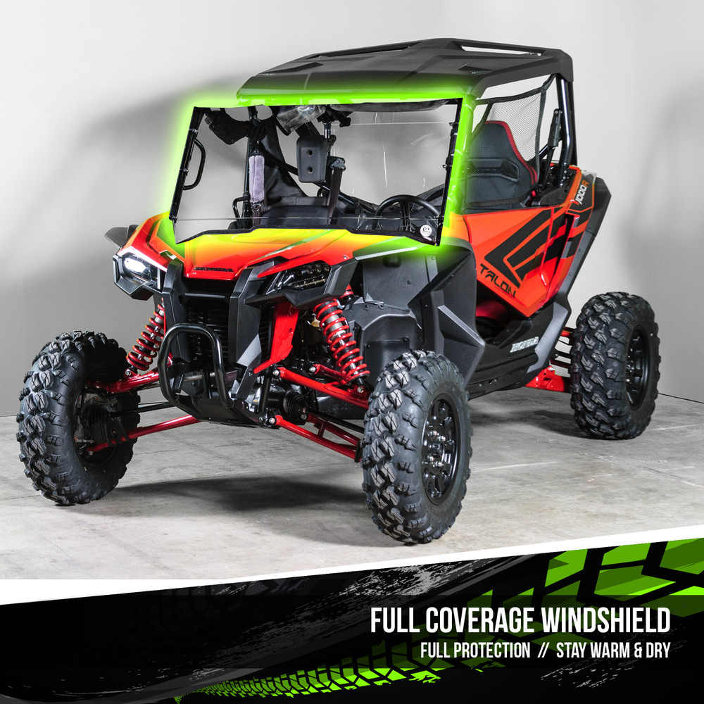 TERRARIDER HONDA TALON FULL UTV WINDSHIELD - STD. 3/16"