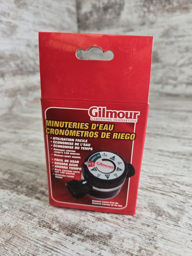 GILMOUR WATER TIMER Model 9300GF MANUAL ON/OFF, No Electricity Needed￼