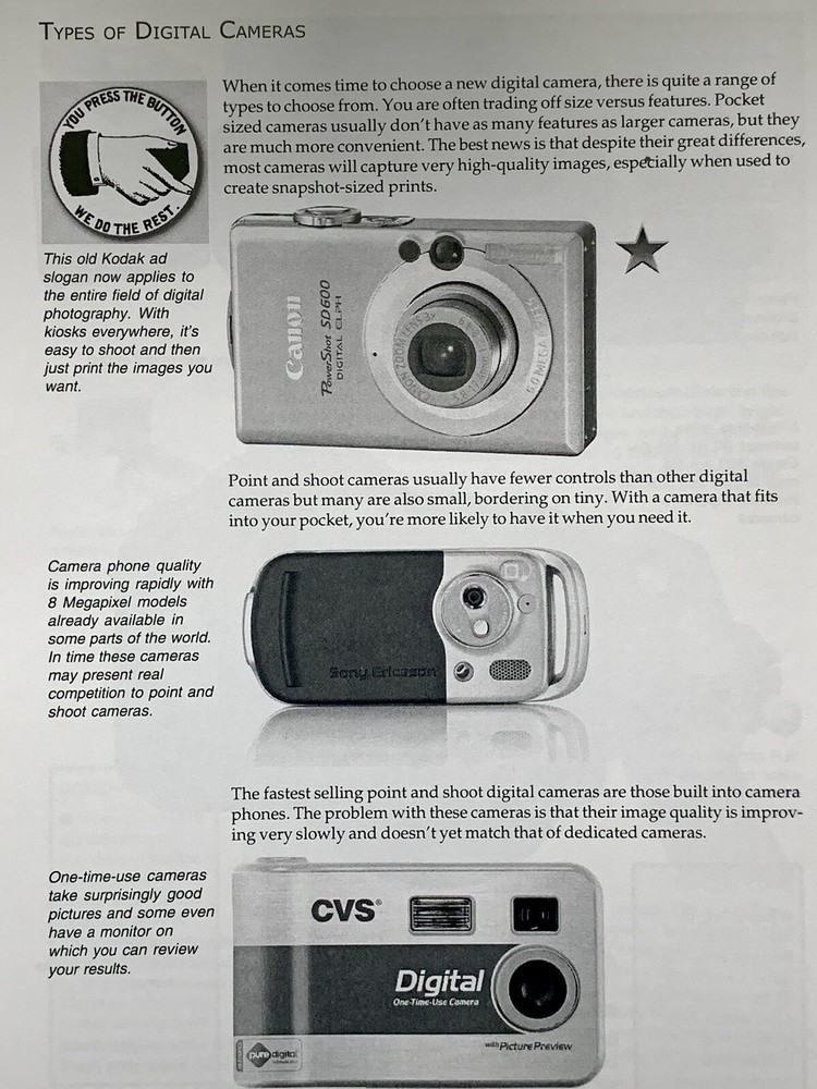 CURTIN’S GUIDE TO DIGITAL CAMERAS , 2006 SPIRALED GUIDEBOOK