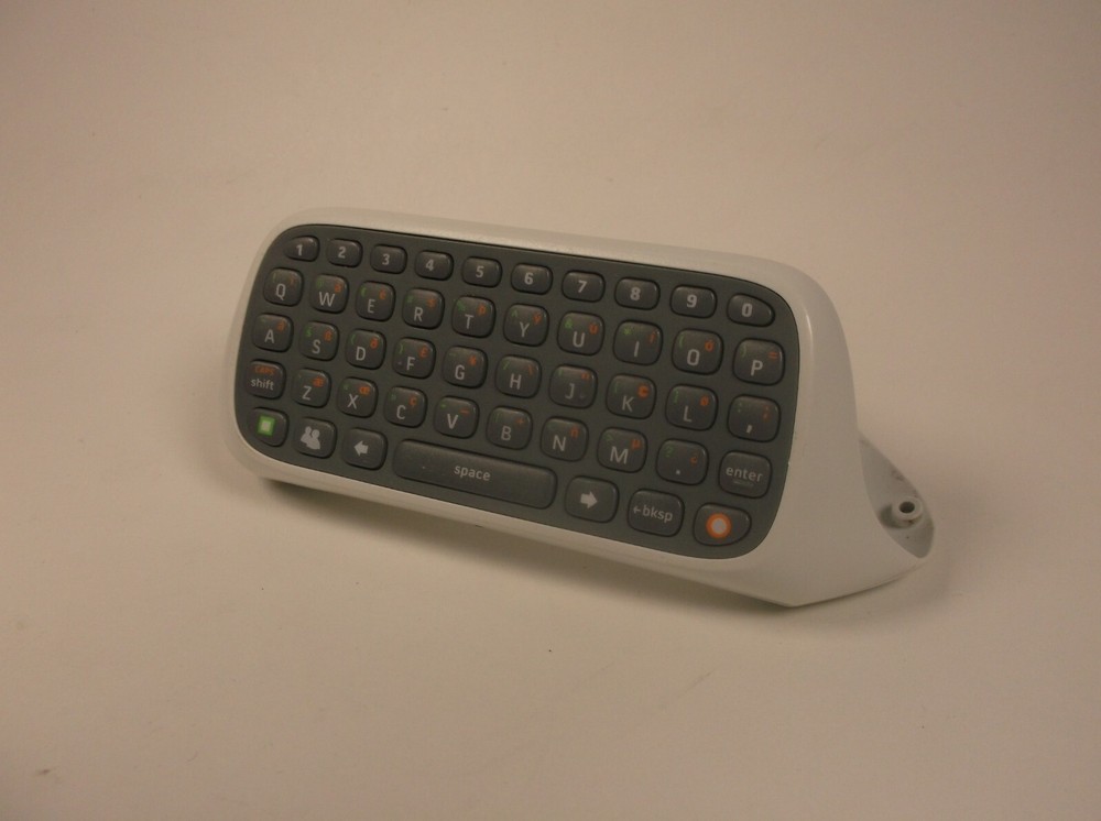 MICROSOFT XBOX 360 WHITE CHATPAD KEYPAD KEYBOARD CONTROLLER ATTACHMENT