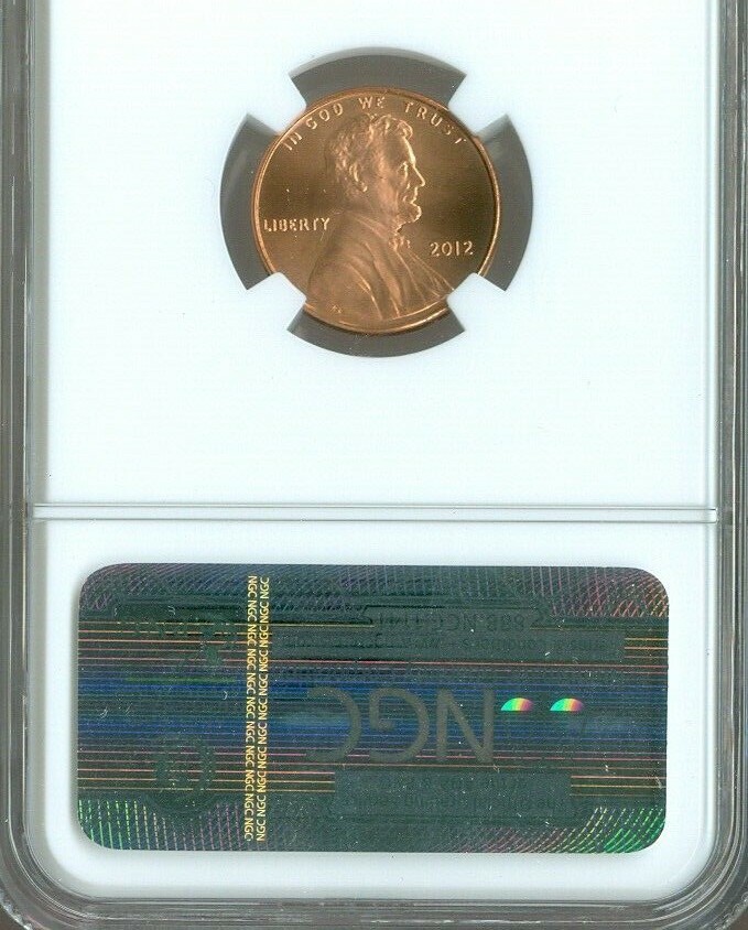2012 Lincoln Cent NGC MS67 RD Quality