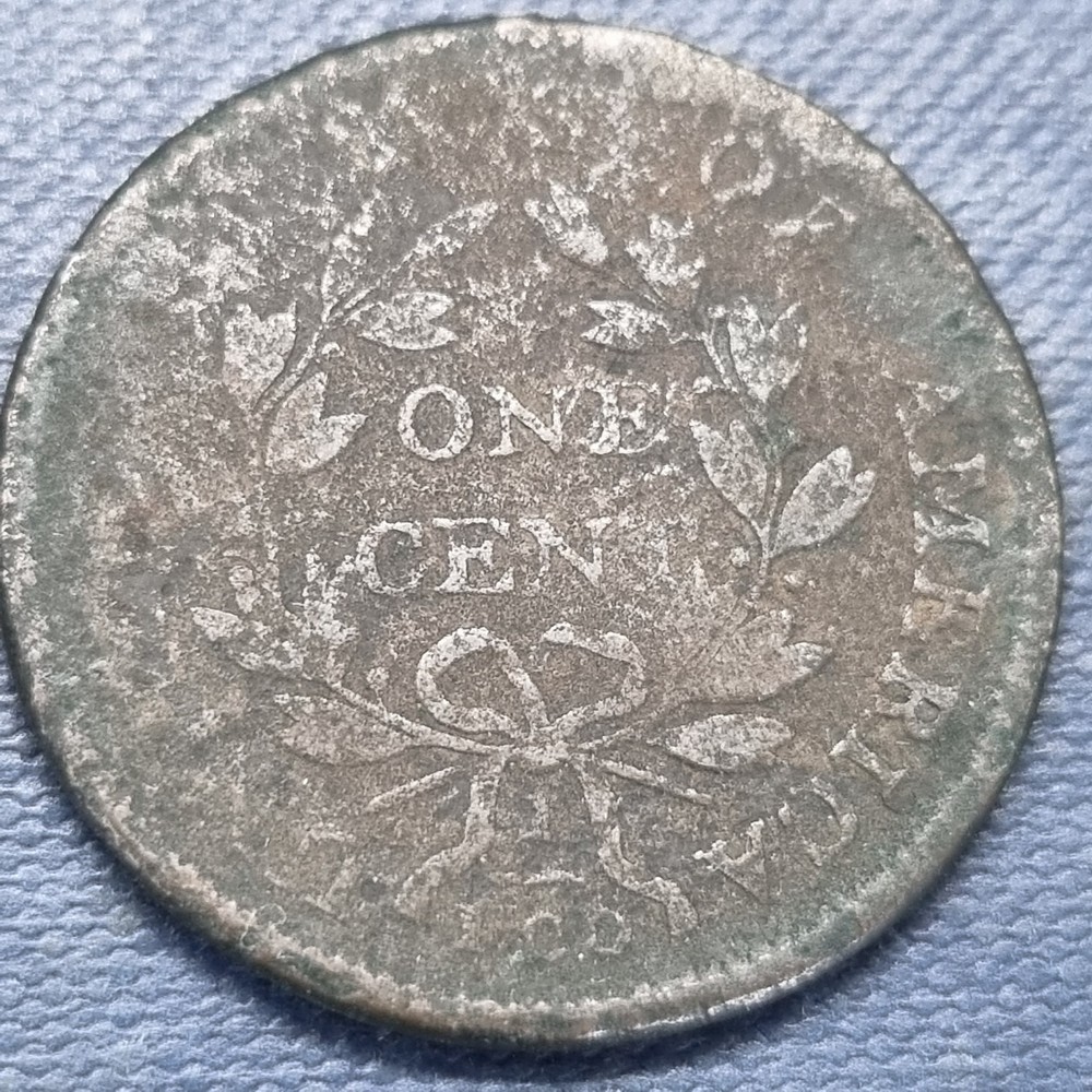 1801 Draped Bust Large Cent 1c VF Details #99198