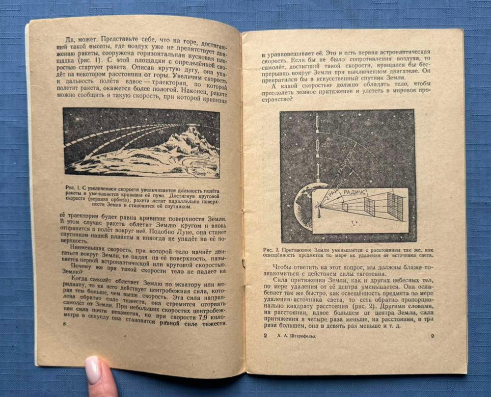 1956 Межпланетные полеты Interplanetary Flights Space A.Sternfeld Russian book