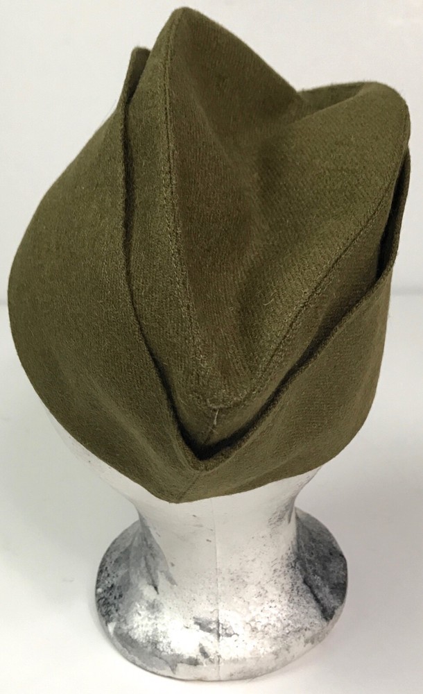 WWI US ARMY M1917 WOOL OVERSEAS FIELD CAP HAT-MEDIUM