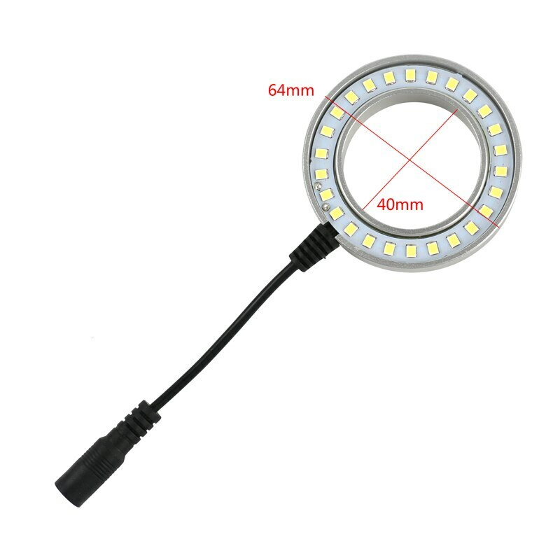 LED Adjustable Ring Light For Stereo Trinocular Binocular Microscope M48 Thread