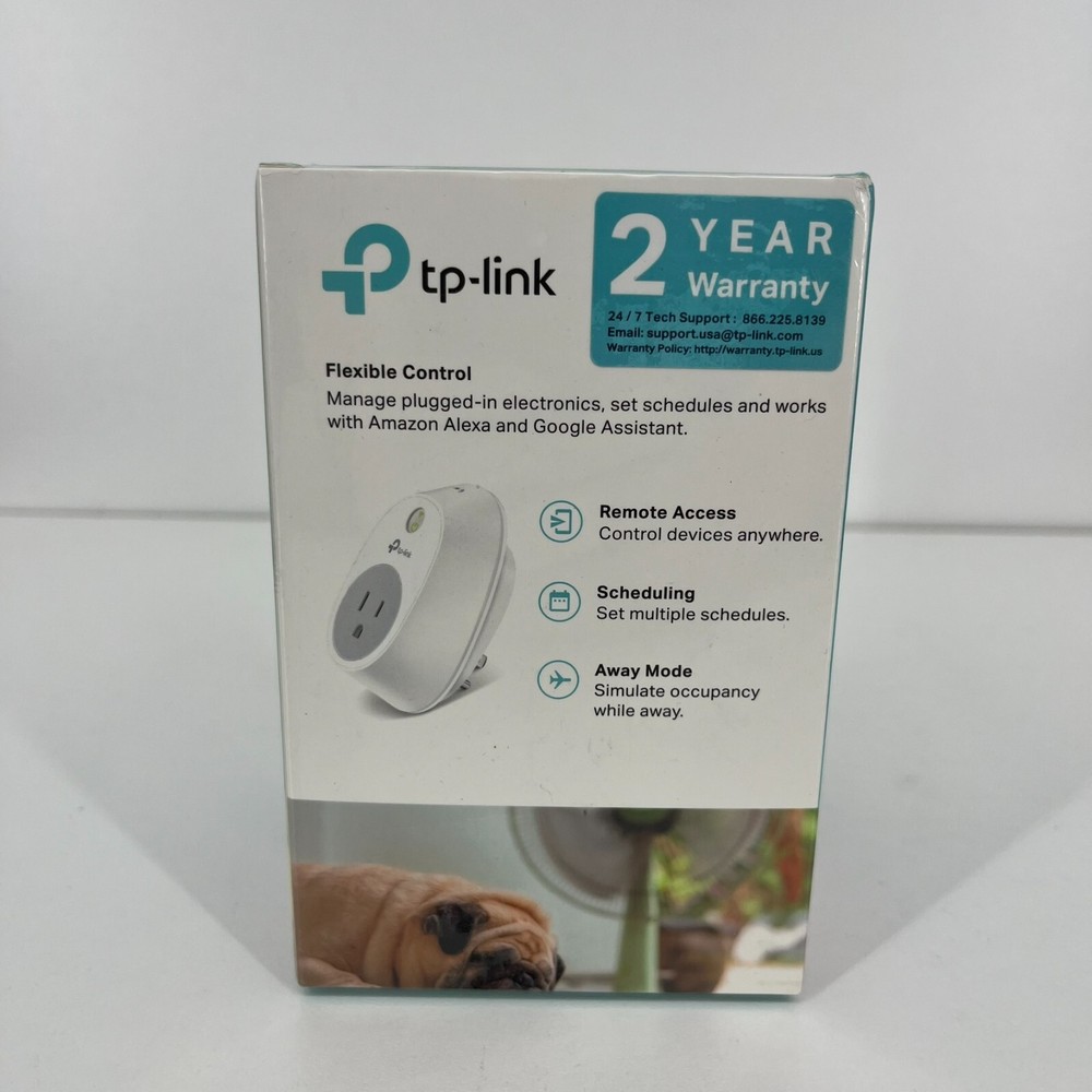 TP-Link - HS100 - Smart WiFi Plug - w/ Google Assistant & Amazon Alexa - New