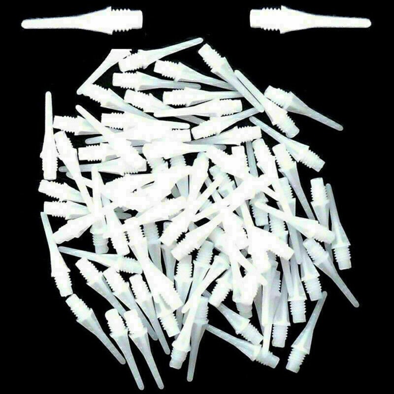 .#*.50-PCS Durable Soft Plastic Tips Points Needles White ... - Hot~ E7Q4