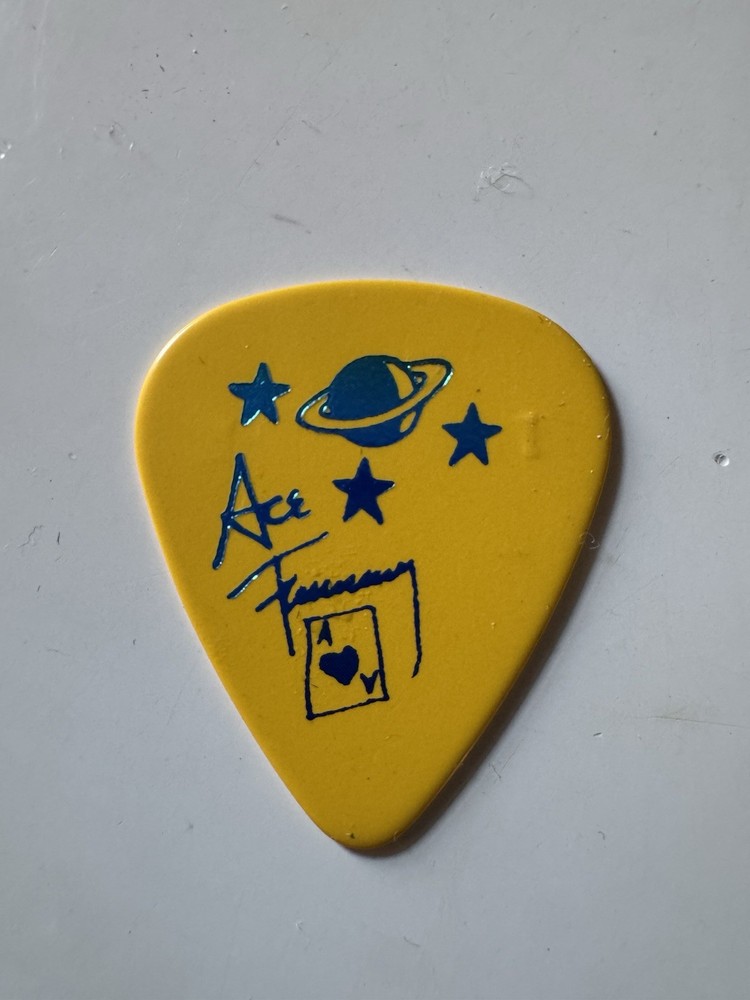 Rare KISS Ace Frehley Farewell Tour 2000 Guitar pick Signature Used